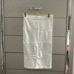 White pencil skirt